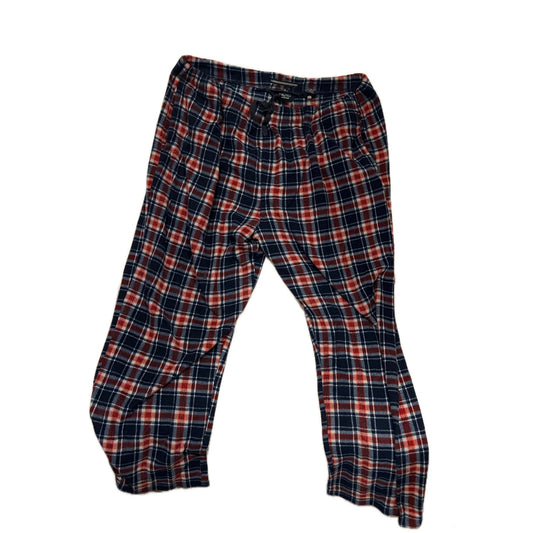 Nautica Red Black Checked Sleepwear Pants Mens XL