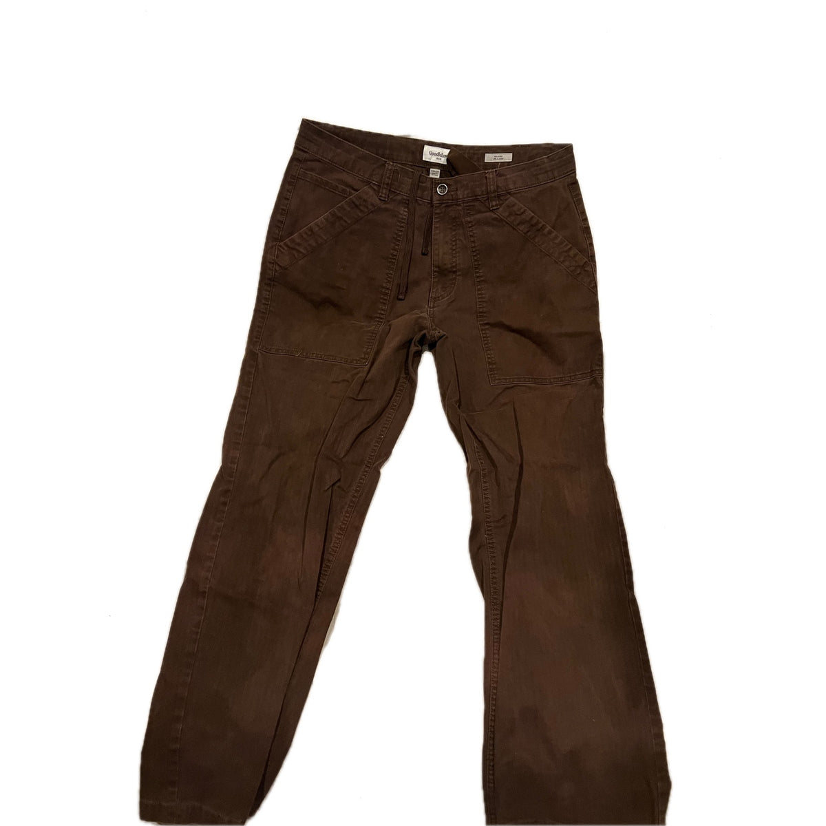 Goodfellow Relaxed Rust Brown Carpenter Jeans 33x32