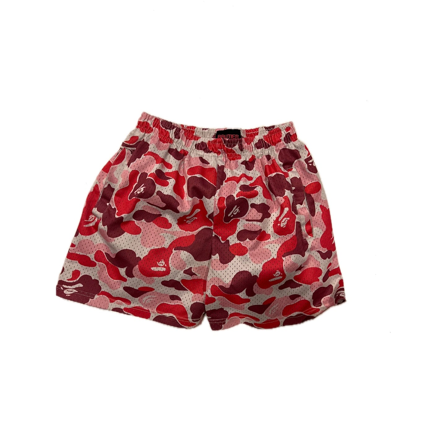 Brutier Pantalones Cortos de Baloncesto Rojo Rosa Hombre Mediana