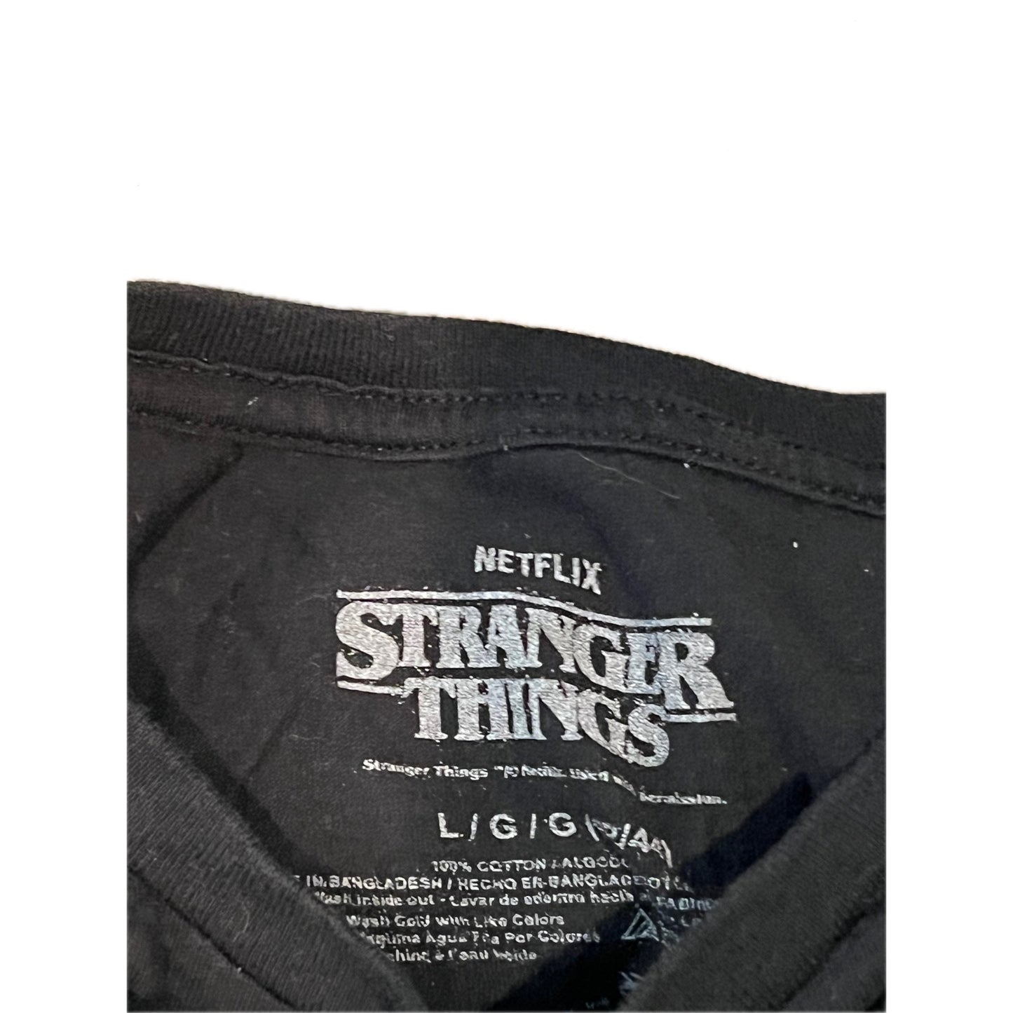 Stranger Things Hellfire Club Black T-Shirt Mens Large
