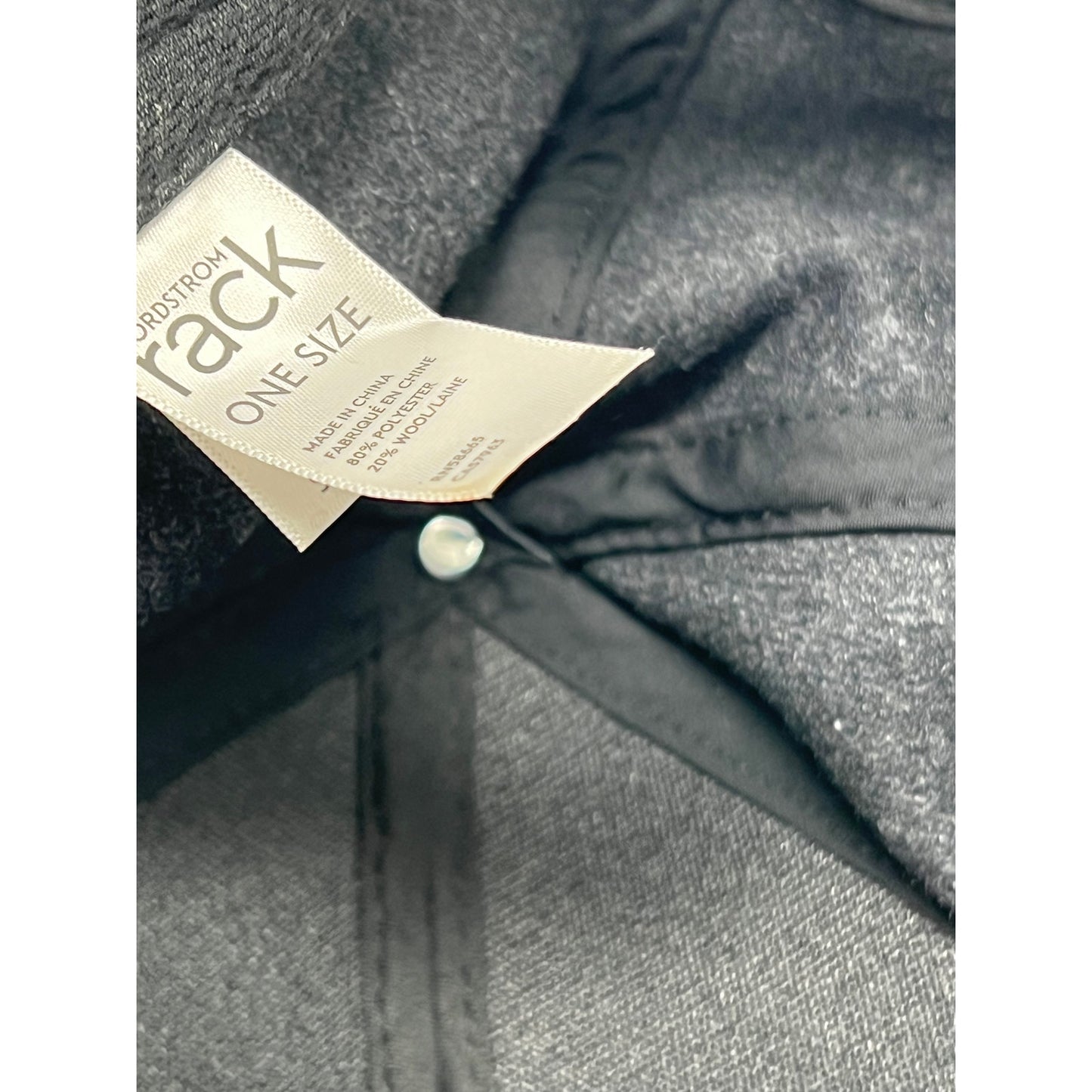 Nordstrom Rack Charcoal Gray Adjustable Baseball Cap