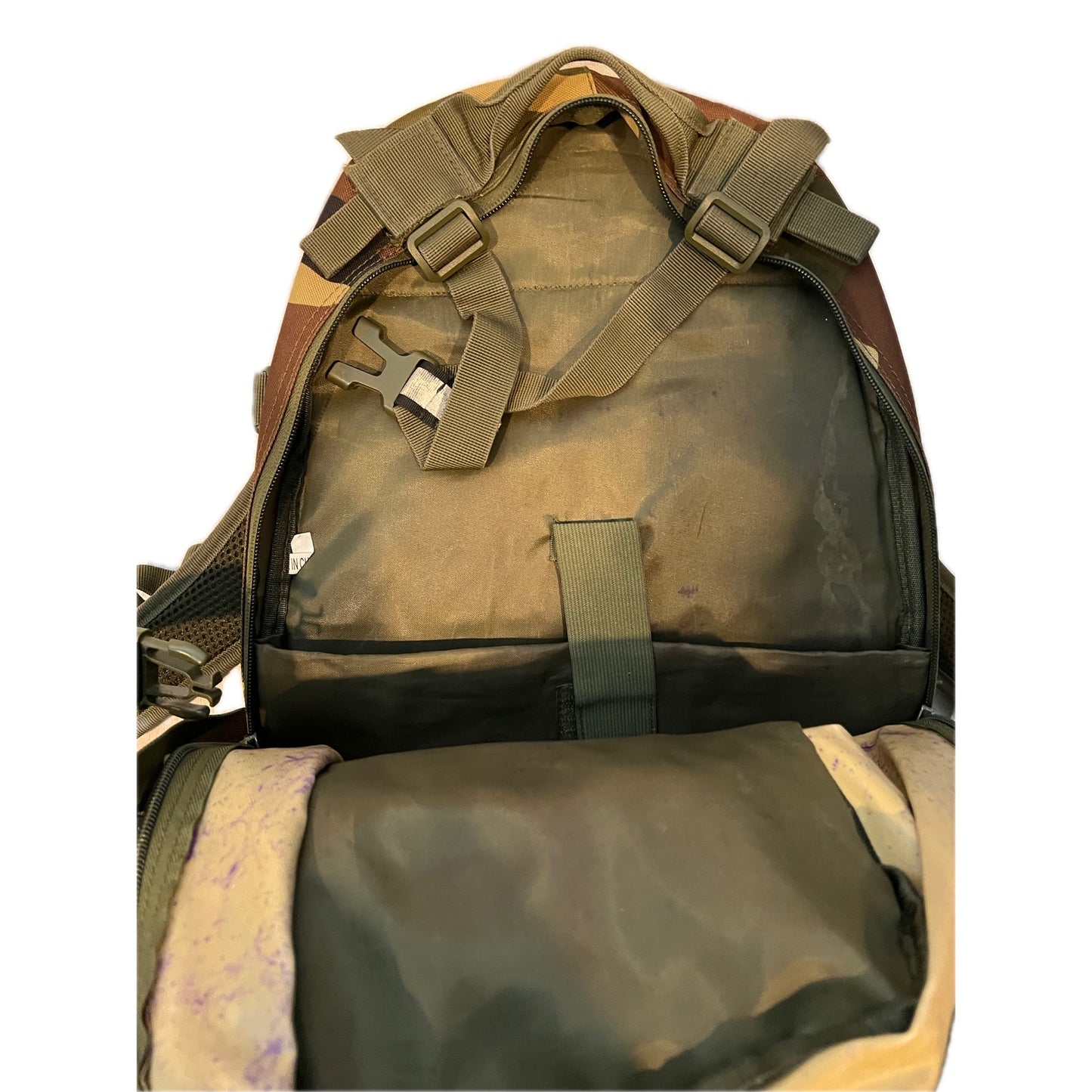 Sac à dos tactique militaire LYCZMY camouflage marron vert