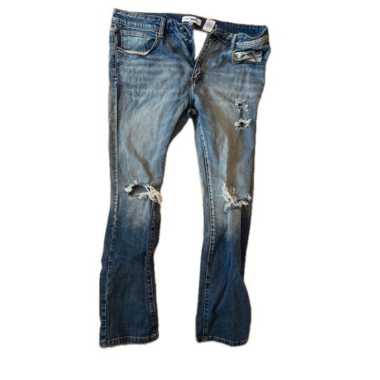 Fashion Nova Men Distressed Fit Blue Jeans Mens 38x29