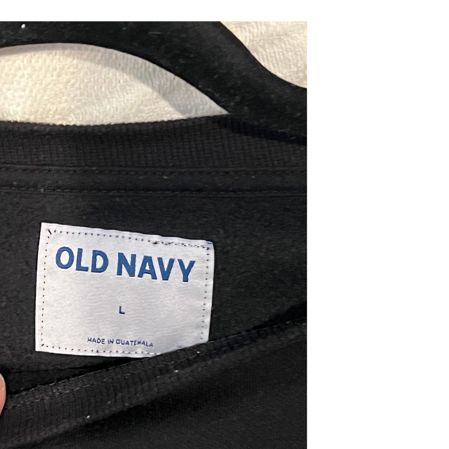 Old Navy Santa Claus Black Crewneck Sweatshirt Mens L