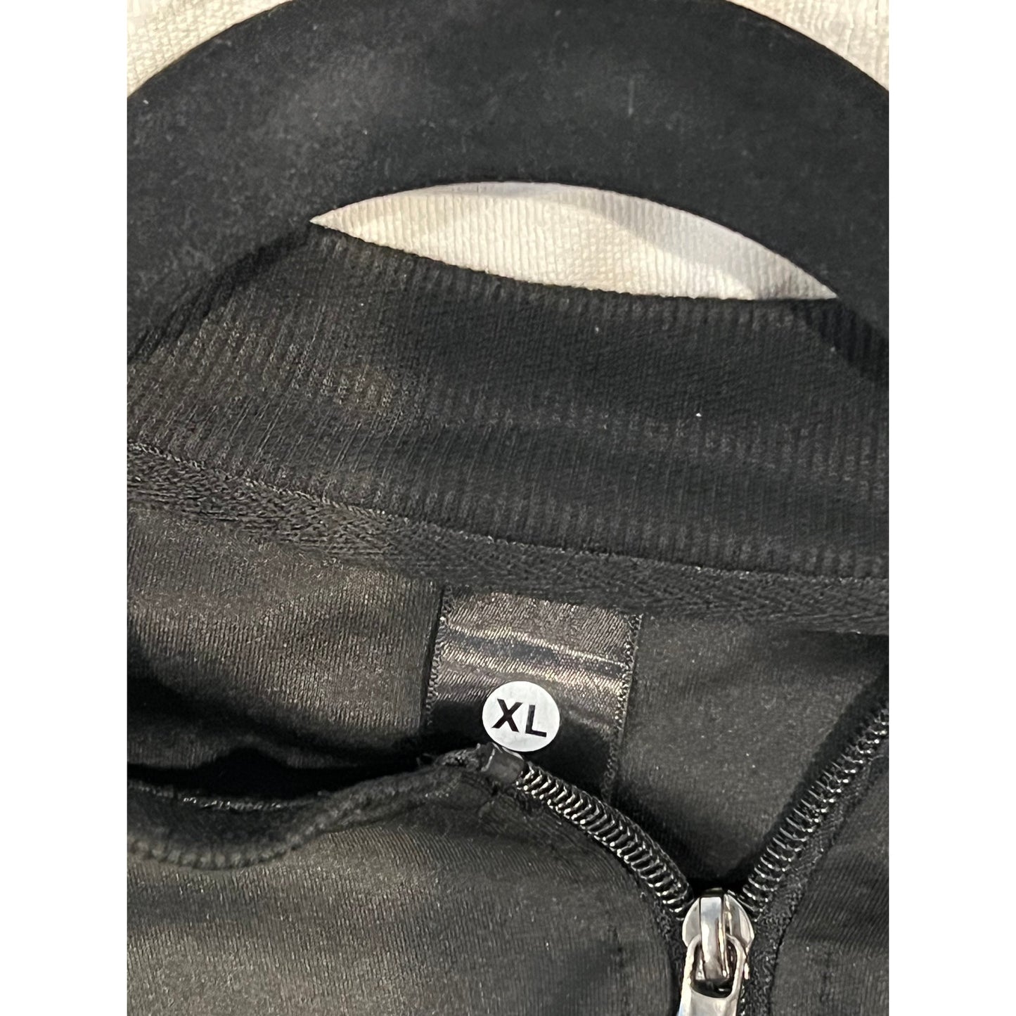 Sudadera de hombre con cremallera negra Paris Talla XL