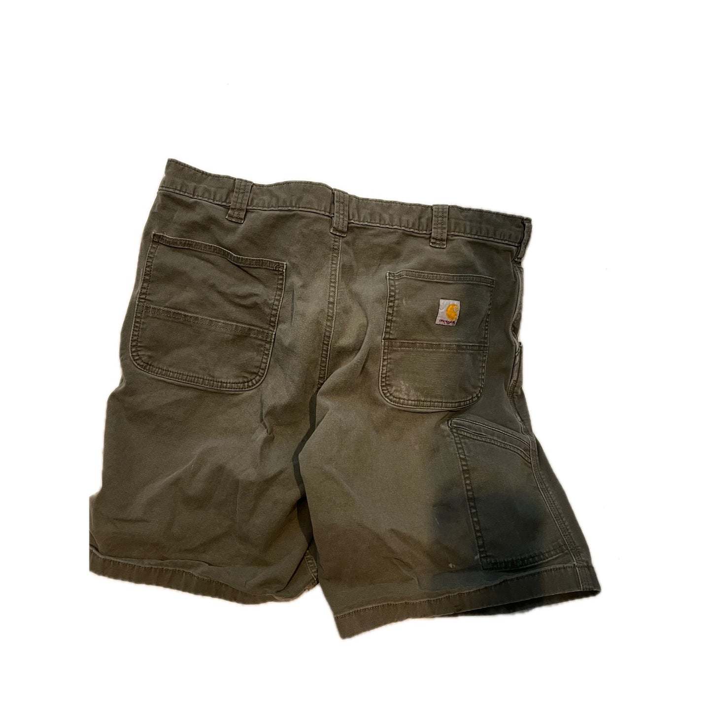 Carhartt Black/Charcoal Gray Cargo Shorts Mens L 36-38x9