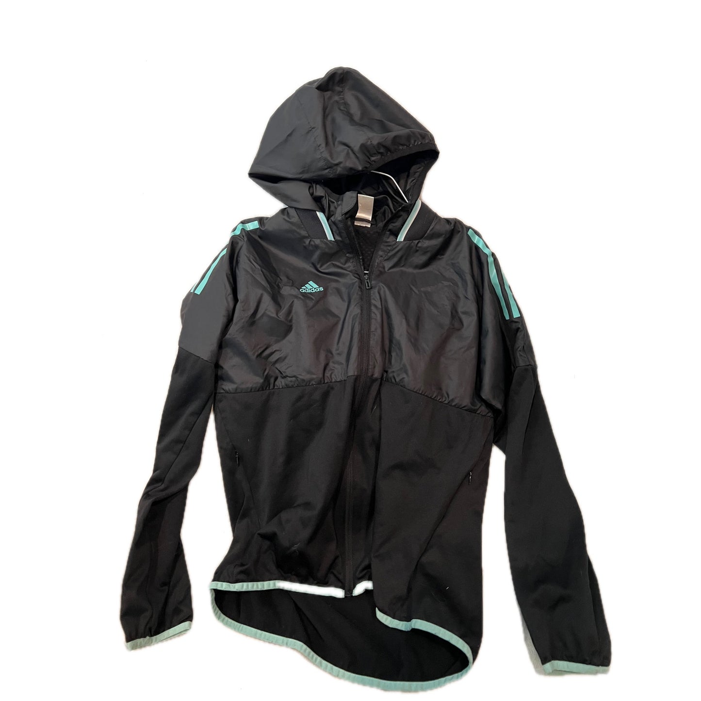 Adidas Full Zip Windbreaker Hoodie Womans M (8-10)
