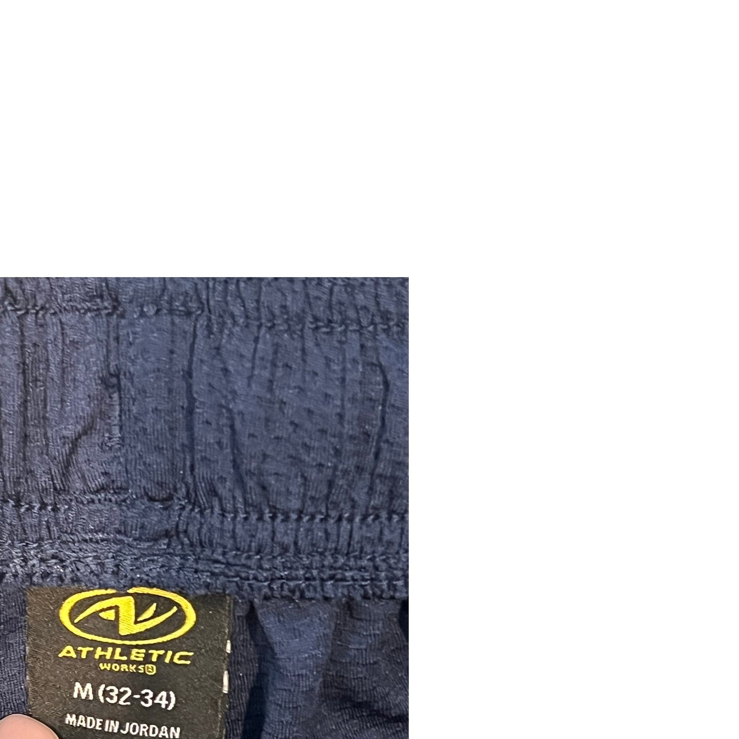 Short d'entraînement bleu Athletic Works pour homme, taille M (32-34)