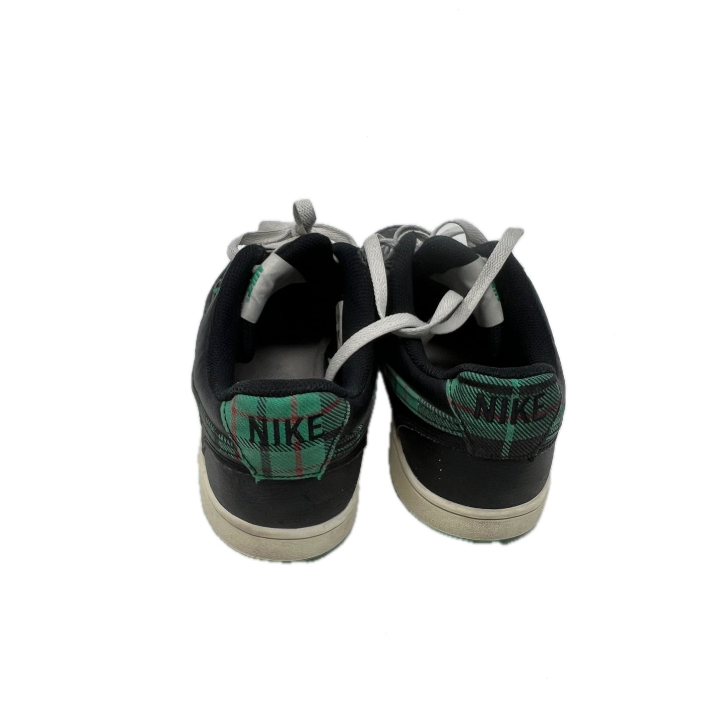 Nike Court Vision Low Green Plaid Shoes Mens 10
