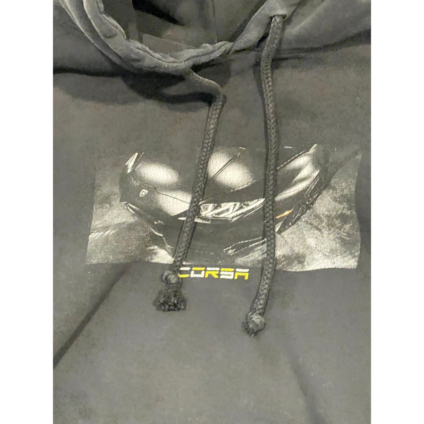 Corsa Collezione Satin Black hoodie black Mens XL