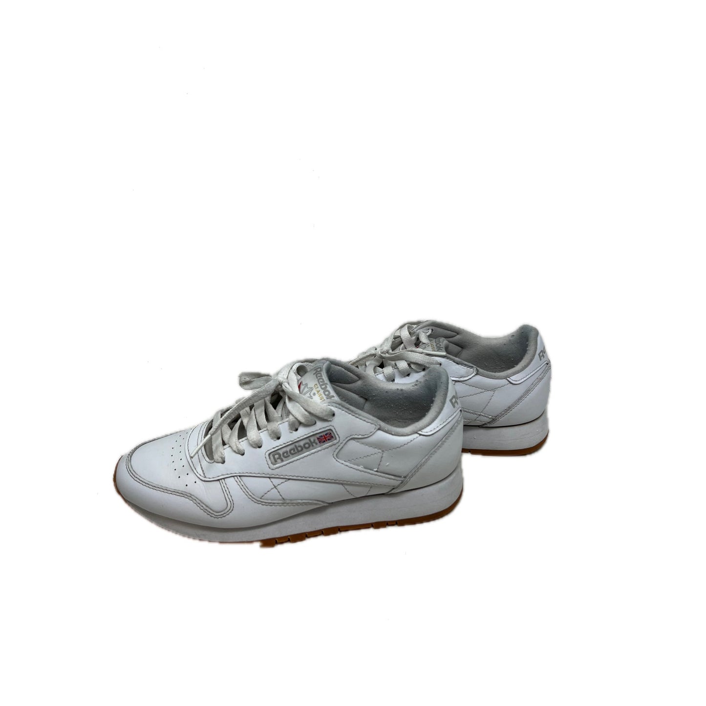 Reebok Classic Leather Sneakers White Gum Mens 7.5