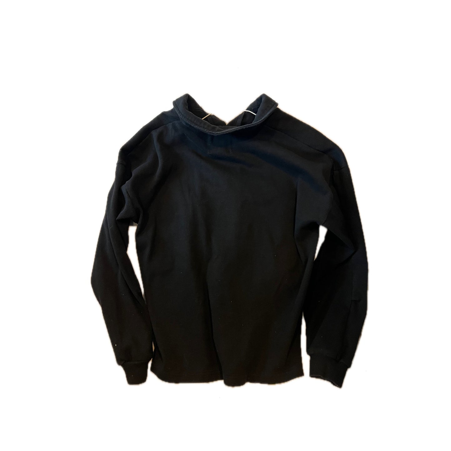 33MM Pullover qtr button Black Pullover Mens S