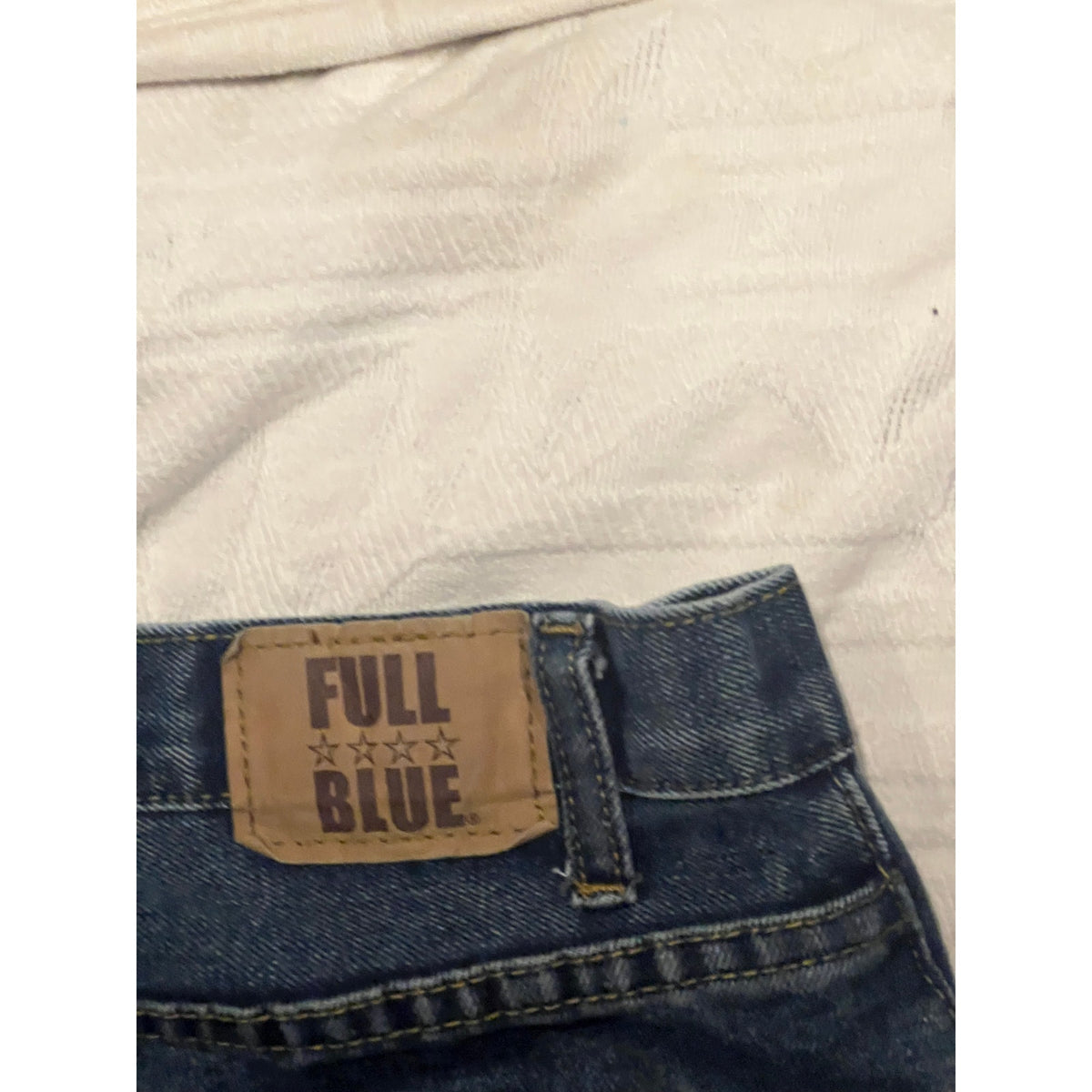 Full Blue Regular Fit Jeans Mens 44x32