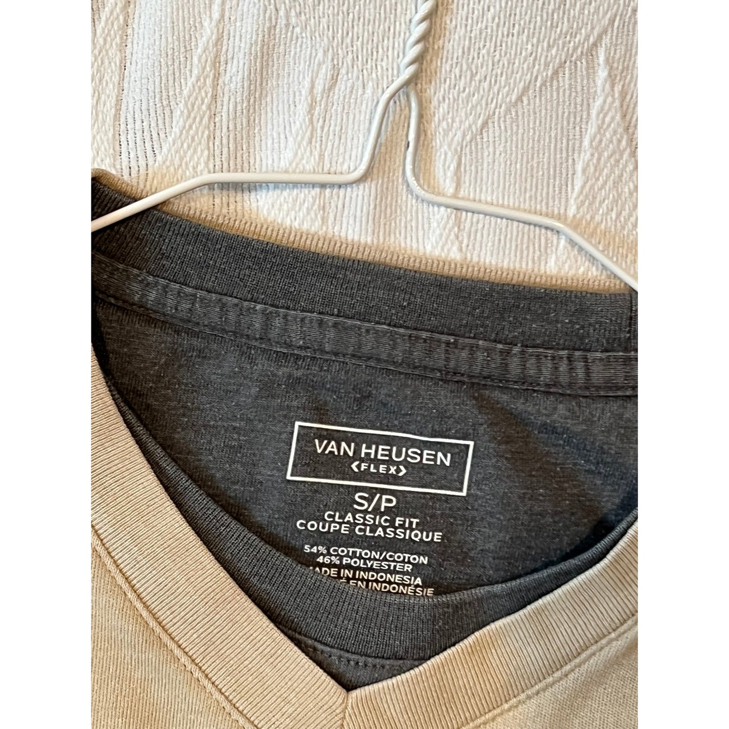 Van Heusen Flex Tan Crewneck Sweater Mens S