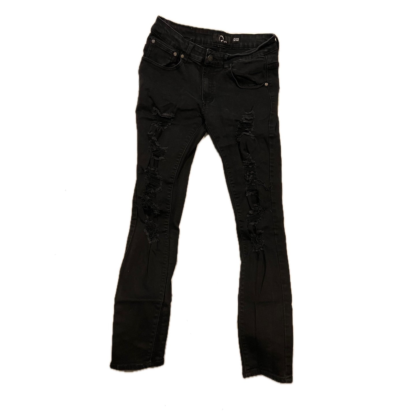 RPM Black Slim Cut Jeans Mens 32x32