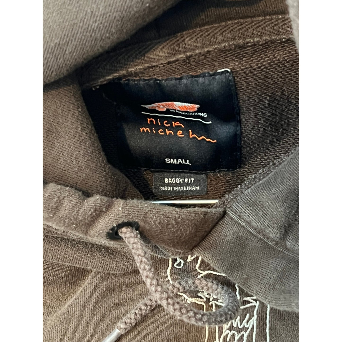 Vans Nick Michel Hoodie Mens Small Baggy Skater Heavy Duty