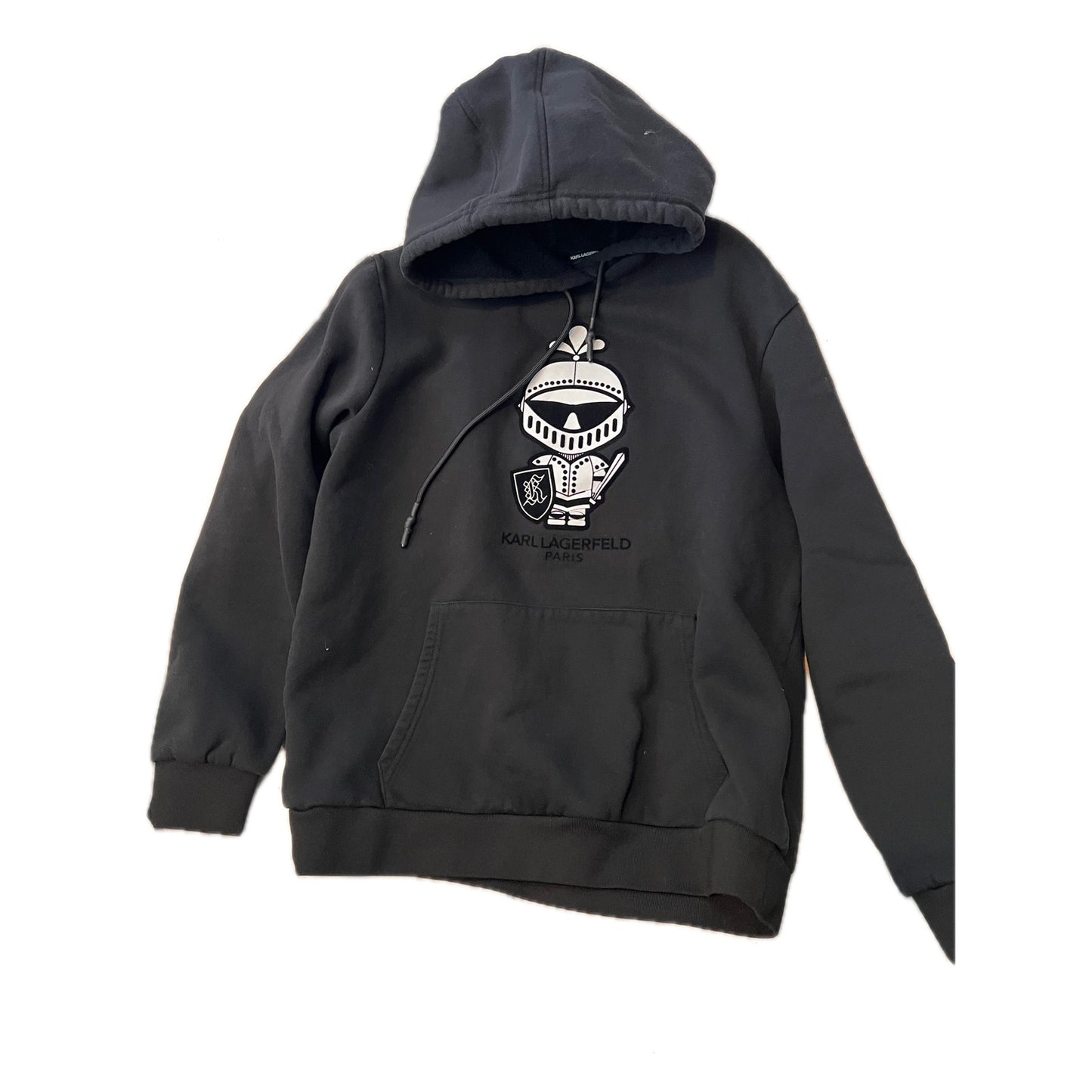 Karl Lagerfeld Pull à capuche noir pour homme Taille L