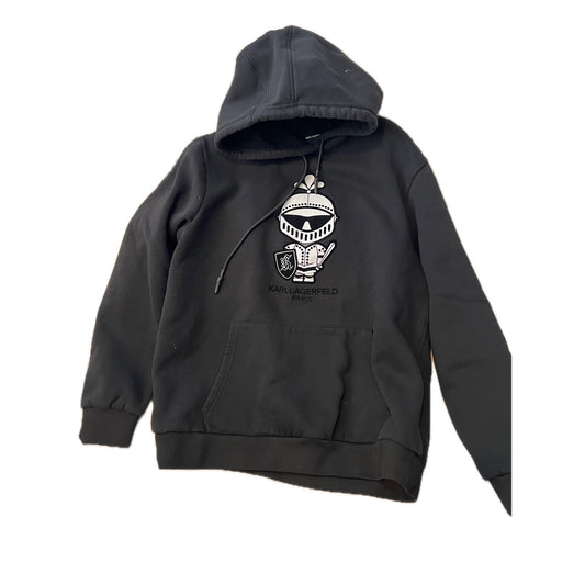 Karl Lagerfeld Black Pullover Hoodie Mens Large