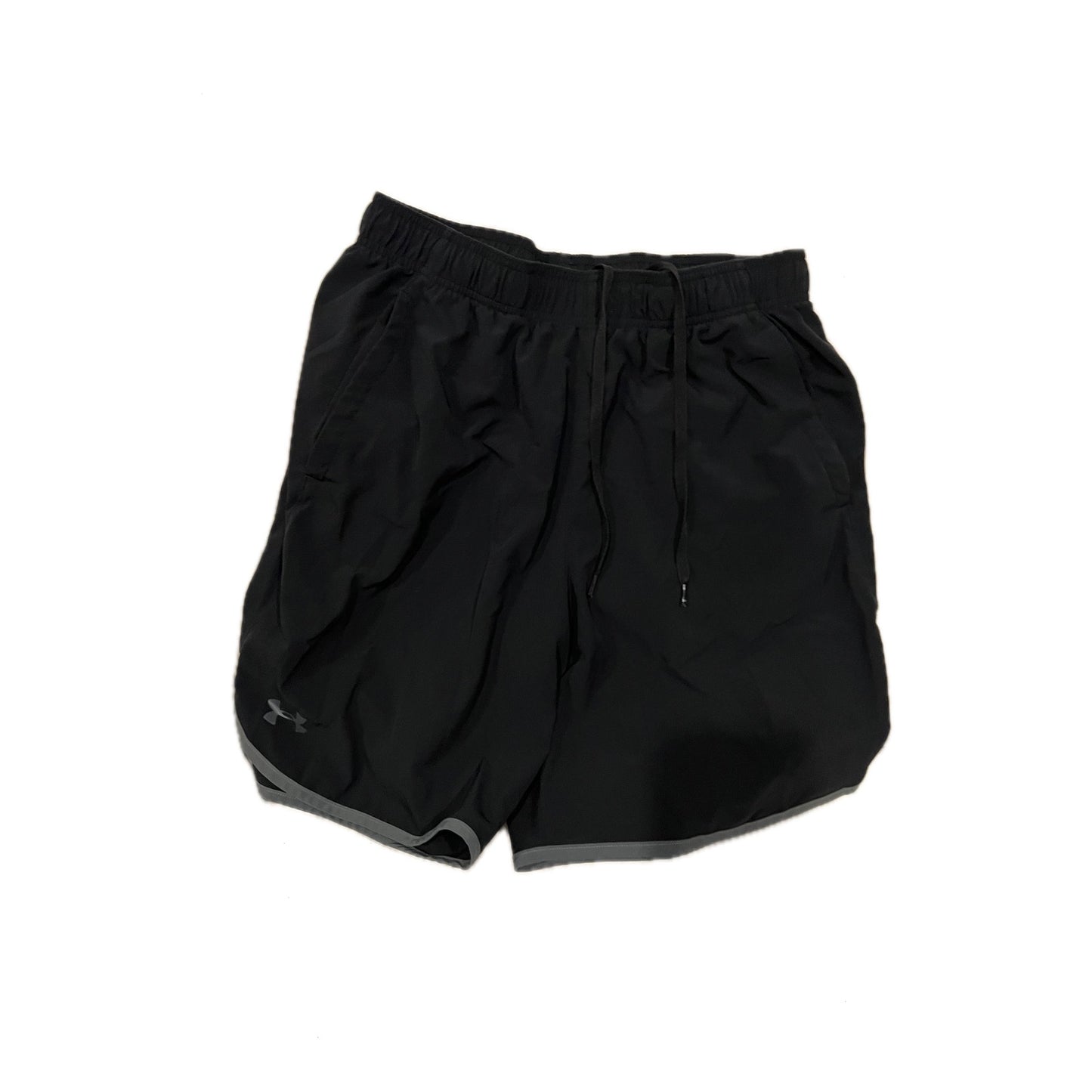 Under Armour Pantalones Cortos Sueltos Negros de Correr para Hombre Talla L