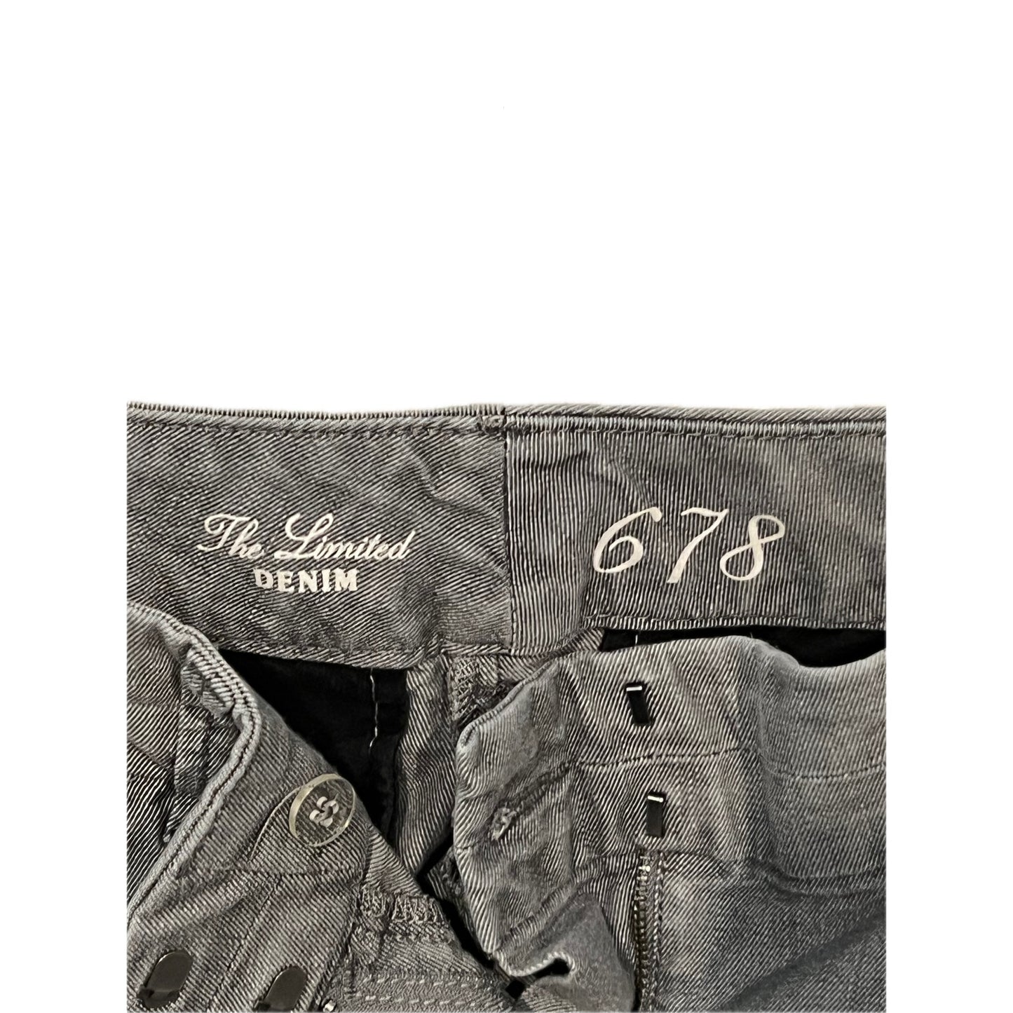 The Limited 678 Denim Gray Wide Leg Jeans Woman Size 6S
