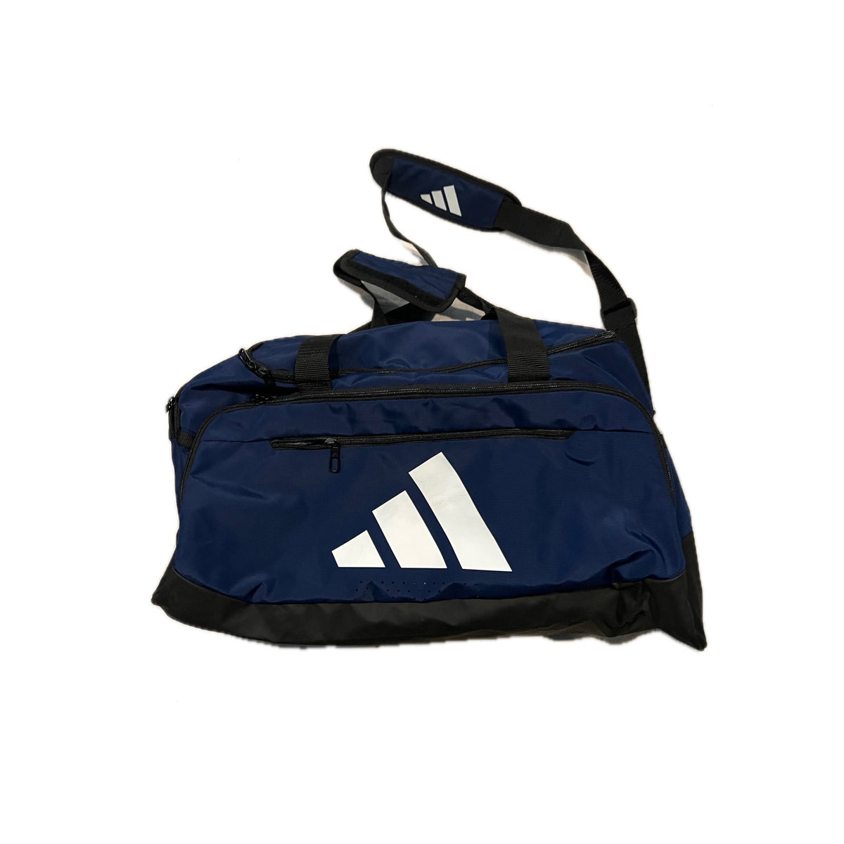 Adidas Defender Medium 20"x12"x10" Blue Black White Duffel
