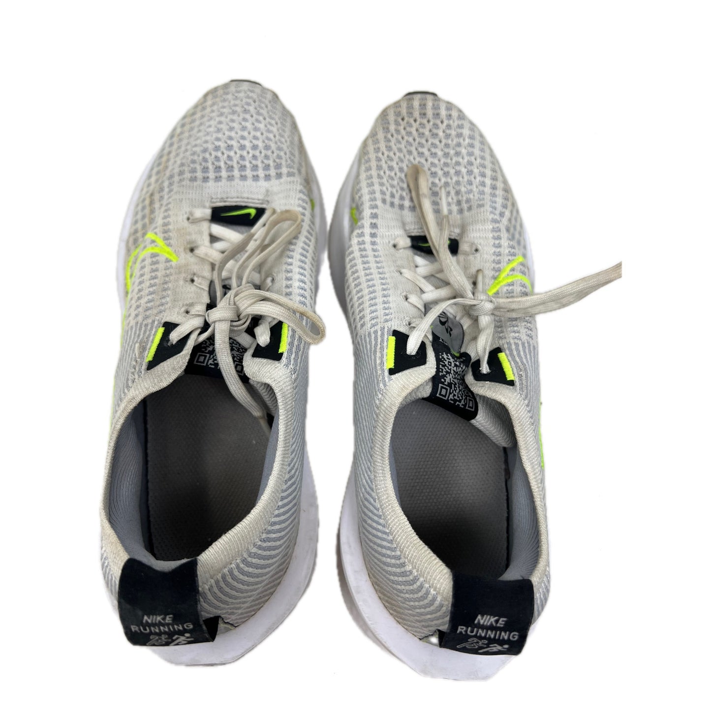 Nike Interact Run Blanc Gris Loup Noir Volt Homme 8.5