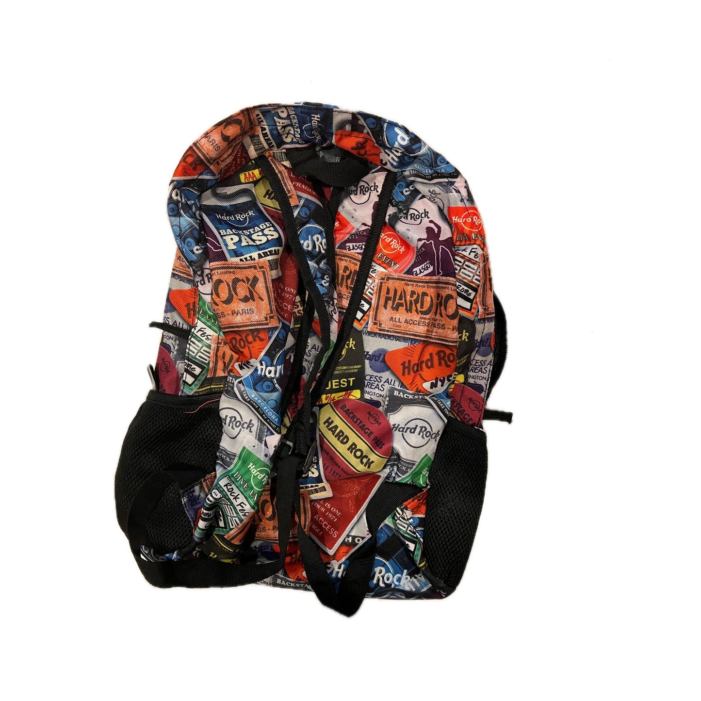 Hard Rock Cafe Backpack With Concert Ticket Print 18L