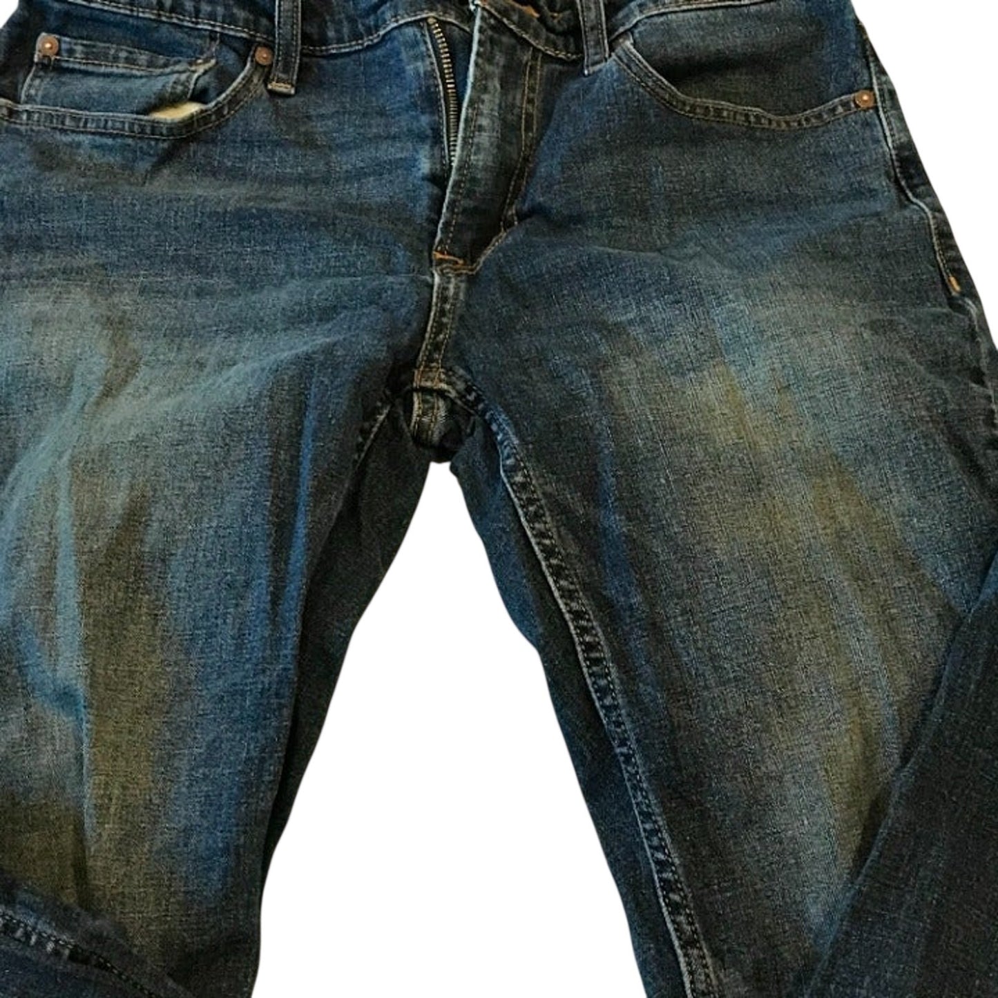 Jeans droits bleus pour homme Old Navy Taille 31x32