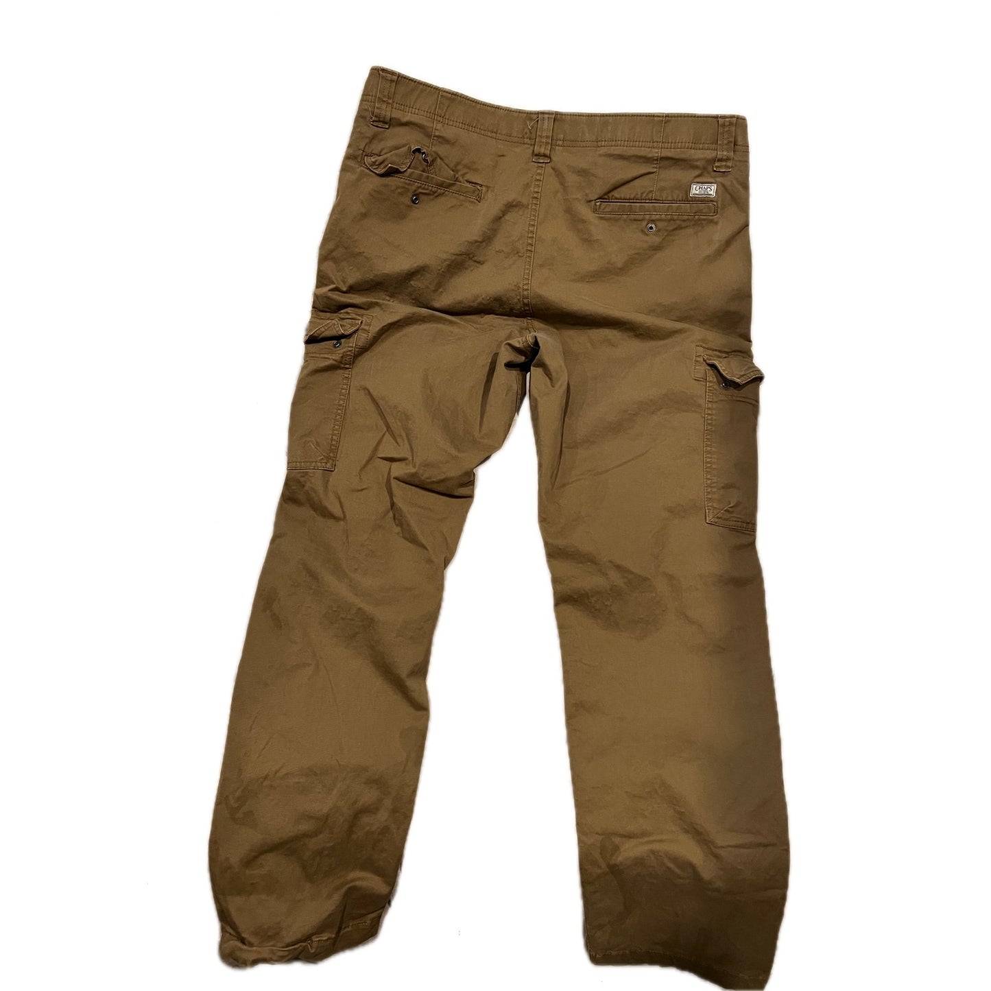 Chaps Tan Straight Chinos Mens 36x32
