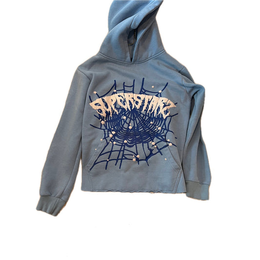 Super Starz Spiderweb Pullover Hoodie Womans M