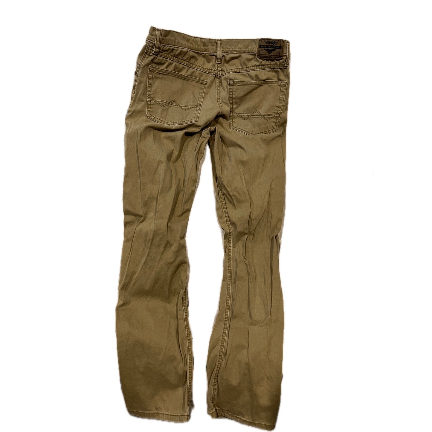 Wrangler Slim Straight Beige Jeans Mens 28x29