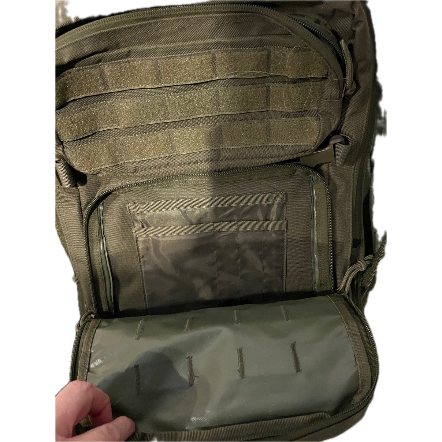 Highland Tactical Roger Canvas Backpack XL Army Green