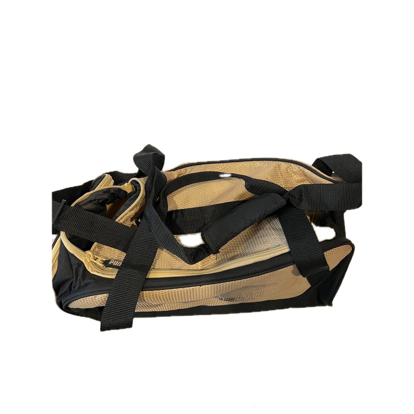 Puma Black Tan Duffel Bag 18"x10"x10"