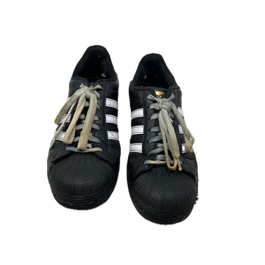 adidas Superstar Core Black Cloud White Gold Mens 8.5