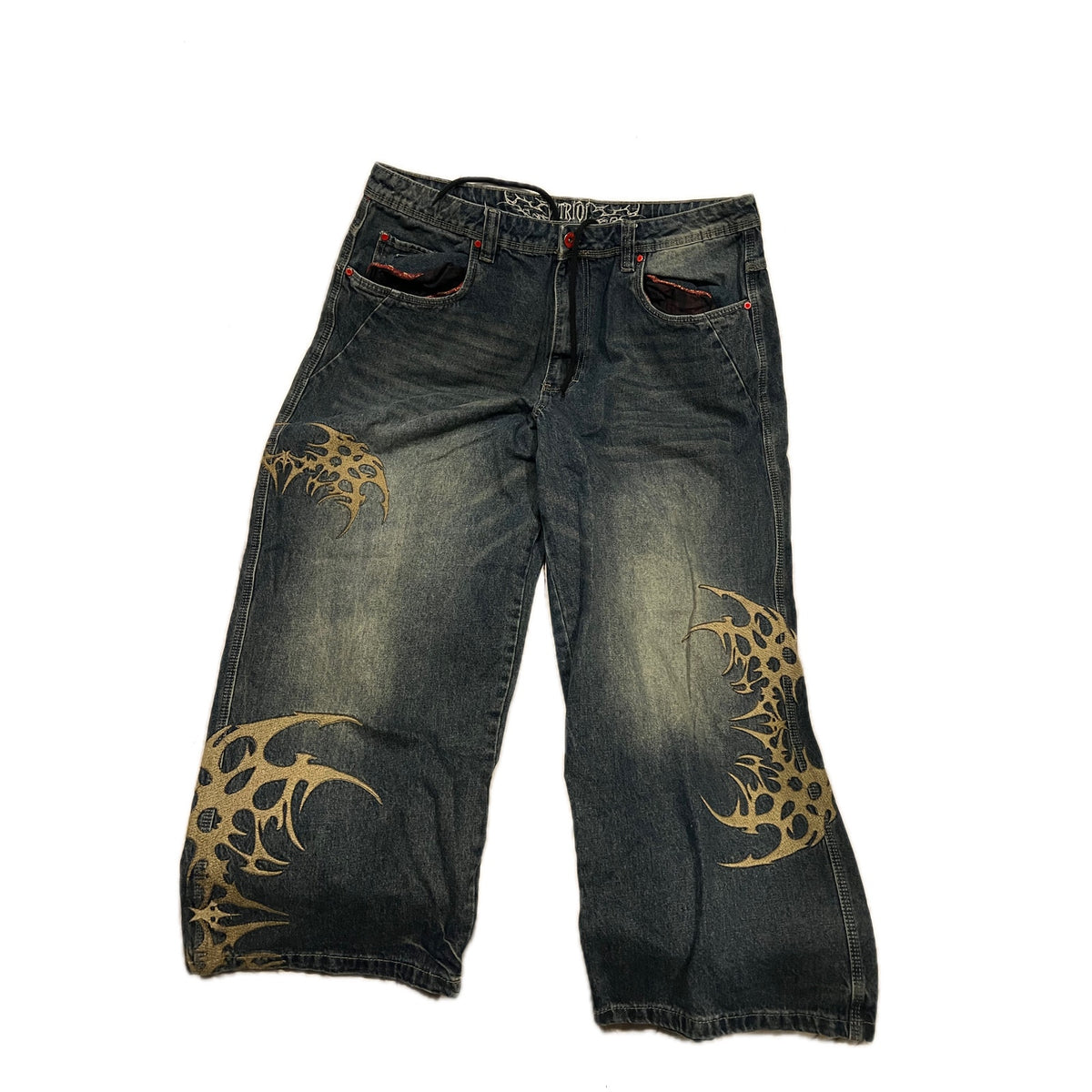 Vitriol Kids Void Respawn Ultra Wide Jeans Mens 38x30