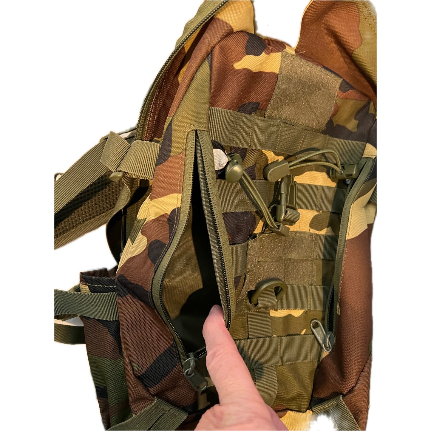 Sac à dos tactique militaire LYCZMY camouflage marron vert