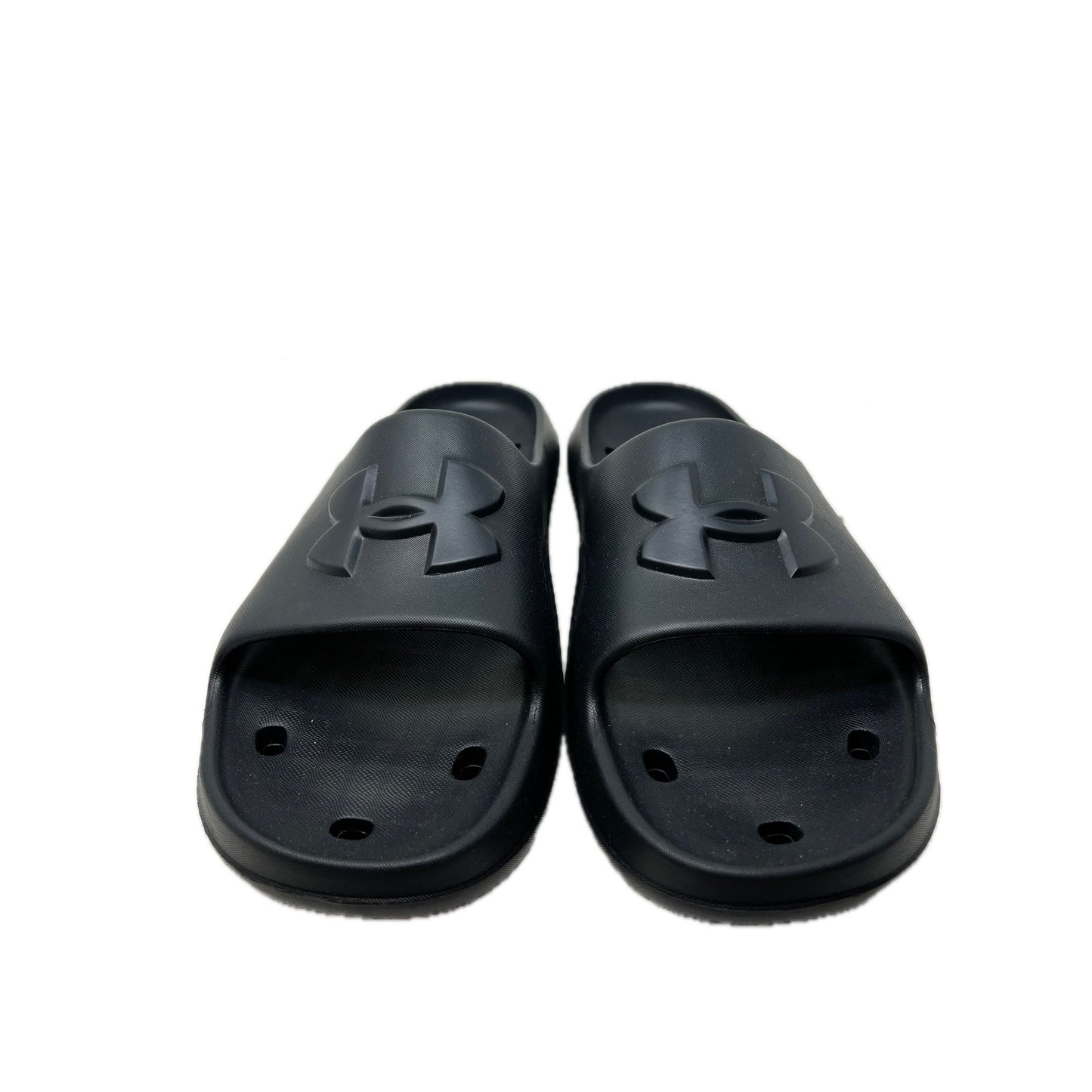 Sandalias negras Under Armour, modelo Slides, para hombre, talla 15