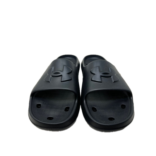 Under Armour Black Sandals Slides Mens 15