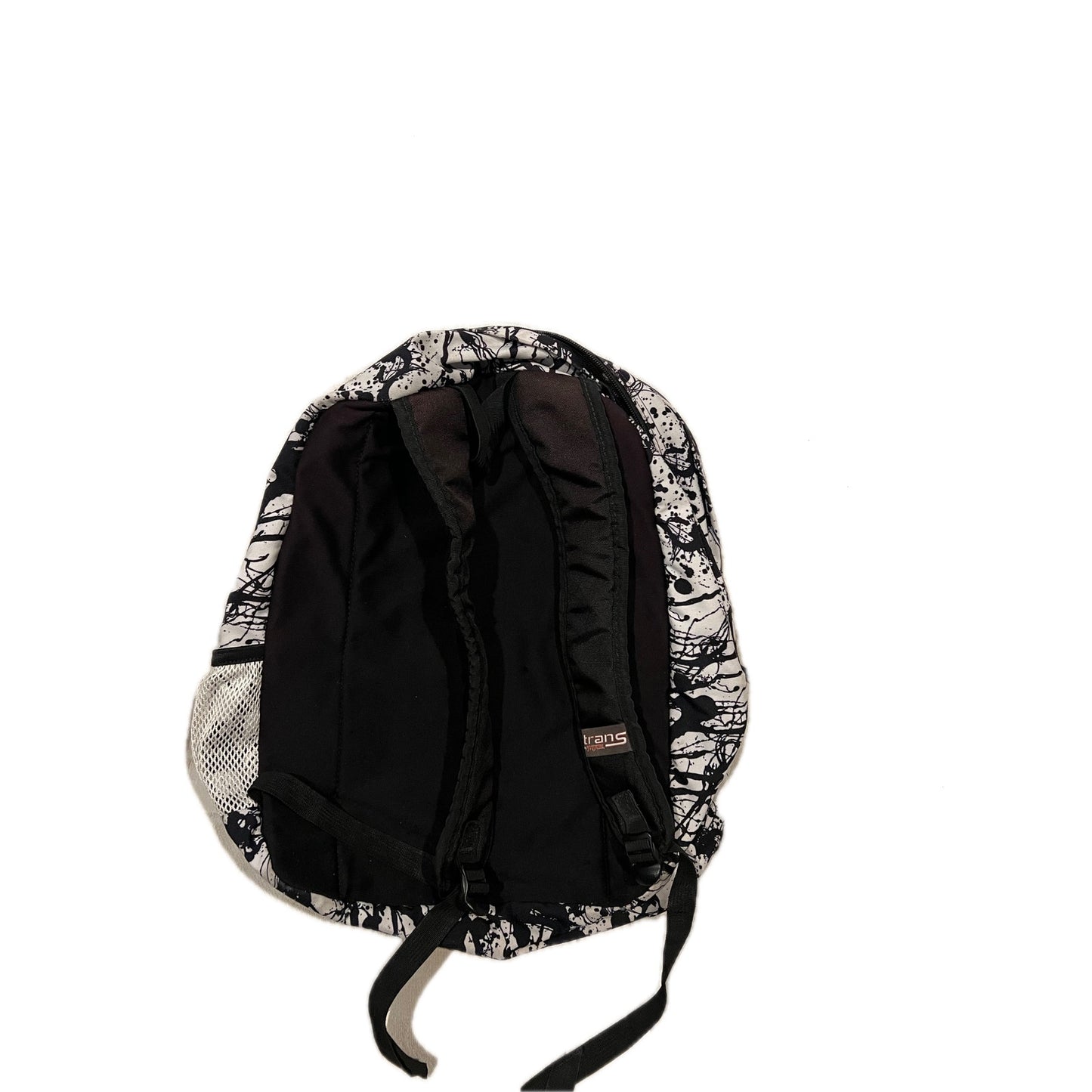 Trans by Jansport Multi section Backpack White Black Inkblot