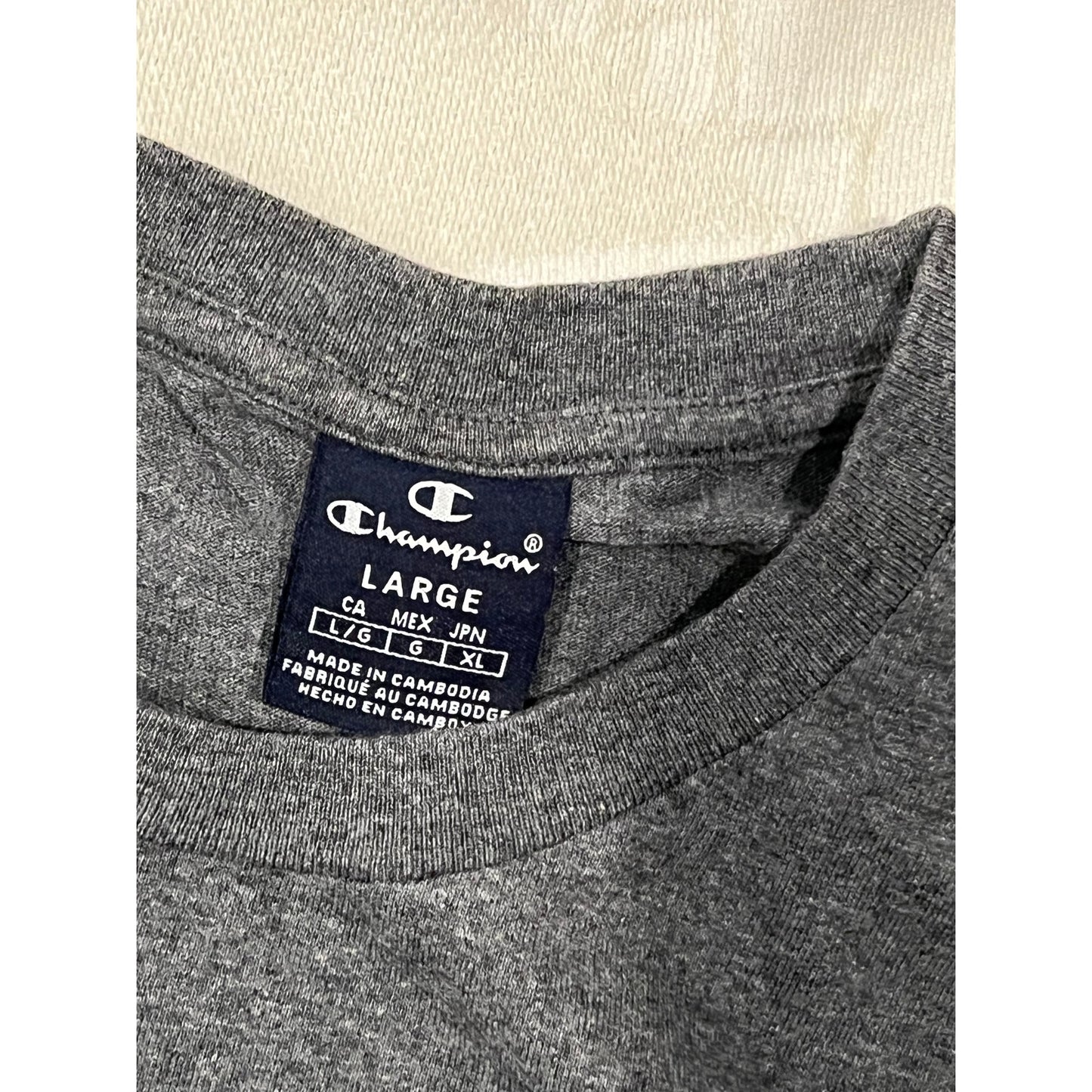 Champion Gray T-Shirt Mens L