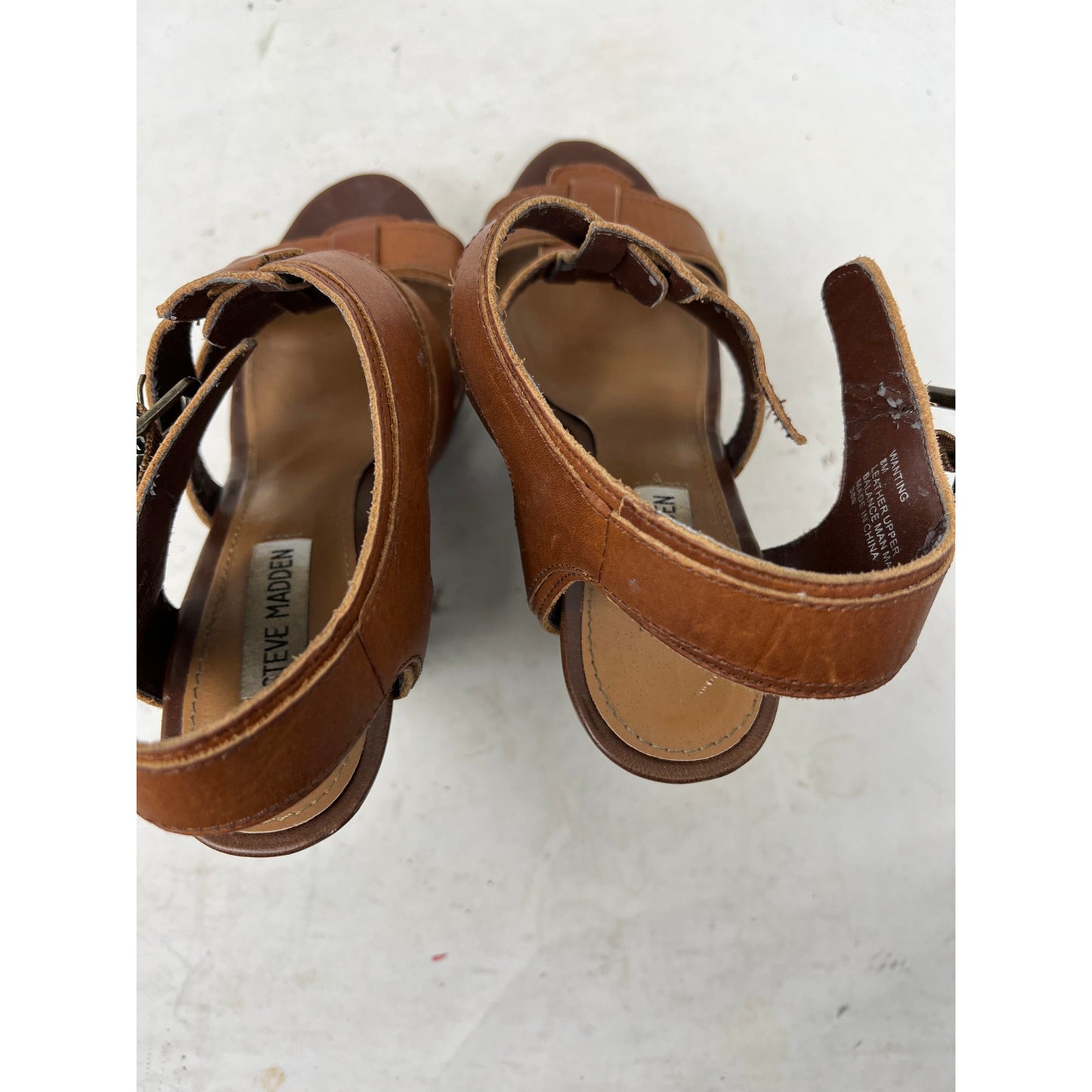 Steve Madden sandalias de cuña con plataforma Wanting marrones para mujer talla 8