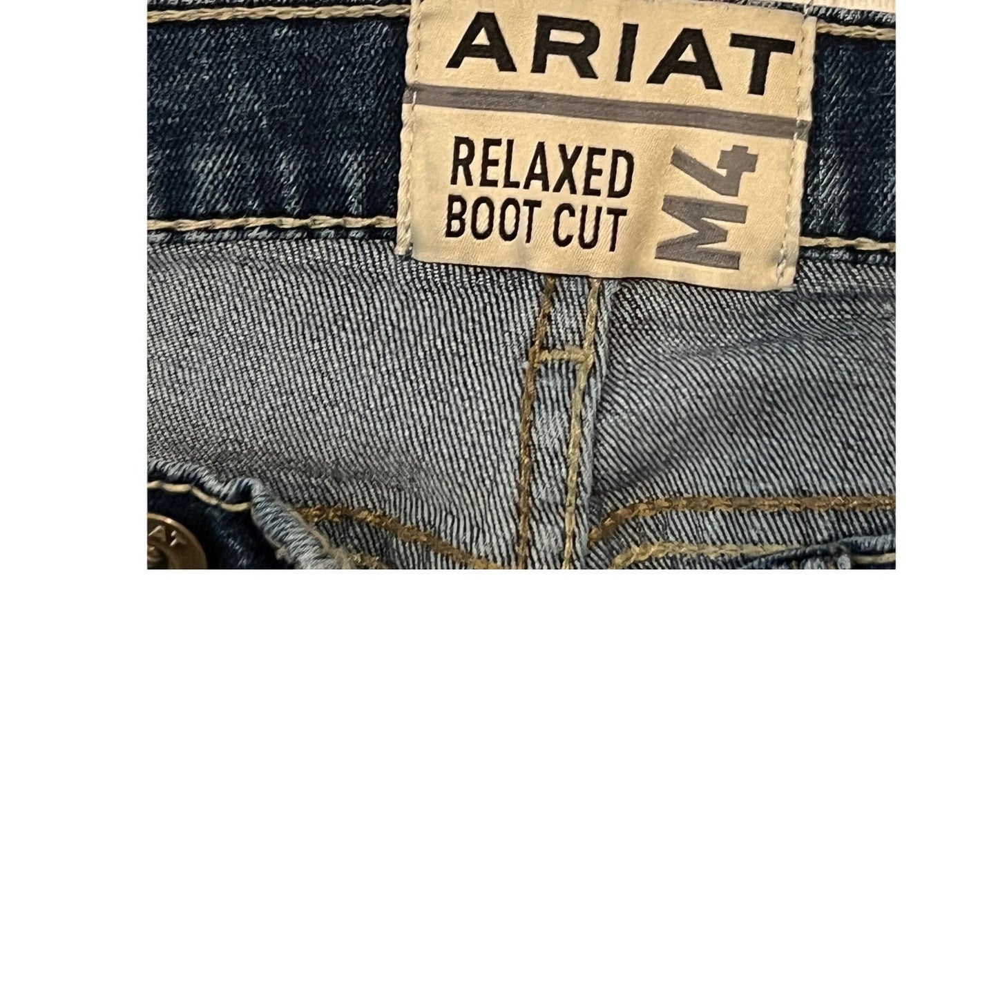 Ariat Relaxed Boot Cut M4 Blue Jeans Mens 34x32