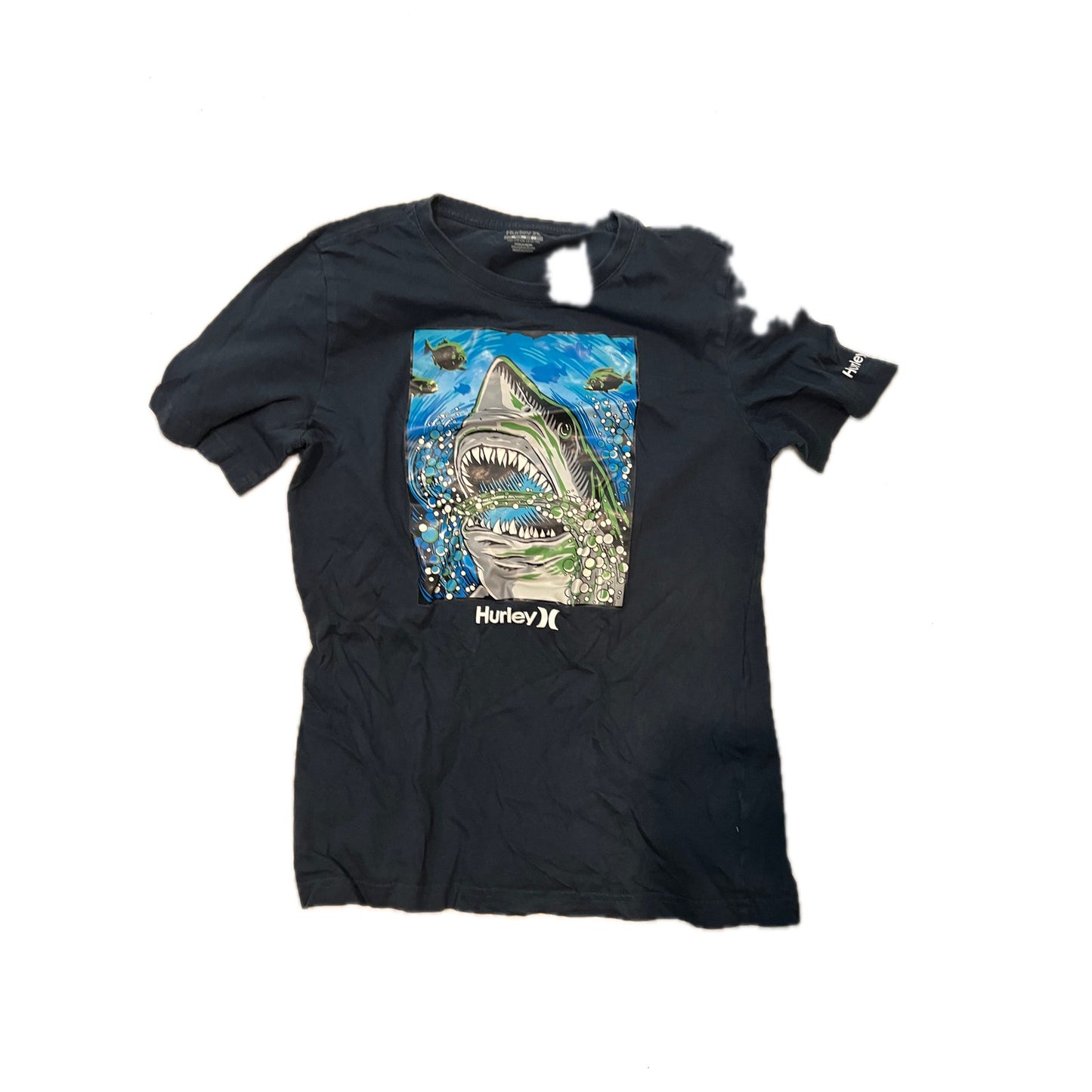 Hurley Shark Short Sleeve T-Shirt Youth XL (13-15)