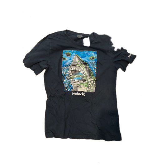 Hurley Shark Short Sleeve T-Shirt Youth XL (13-15)