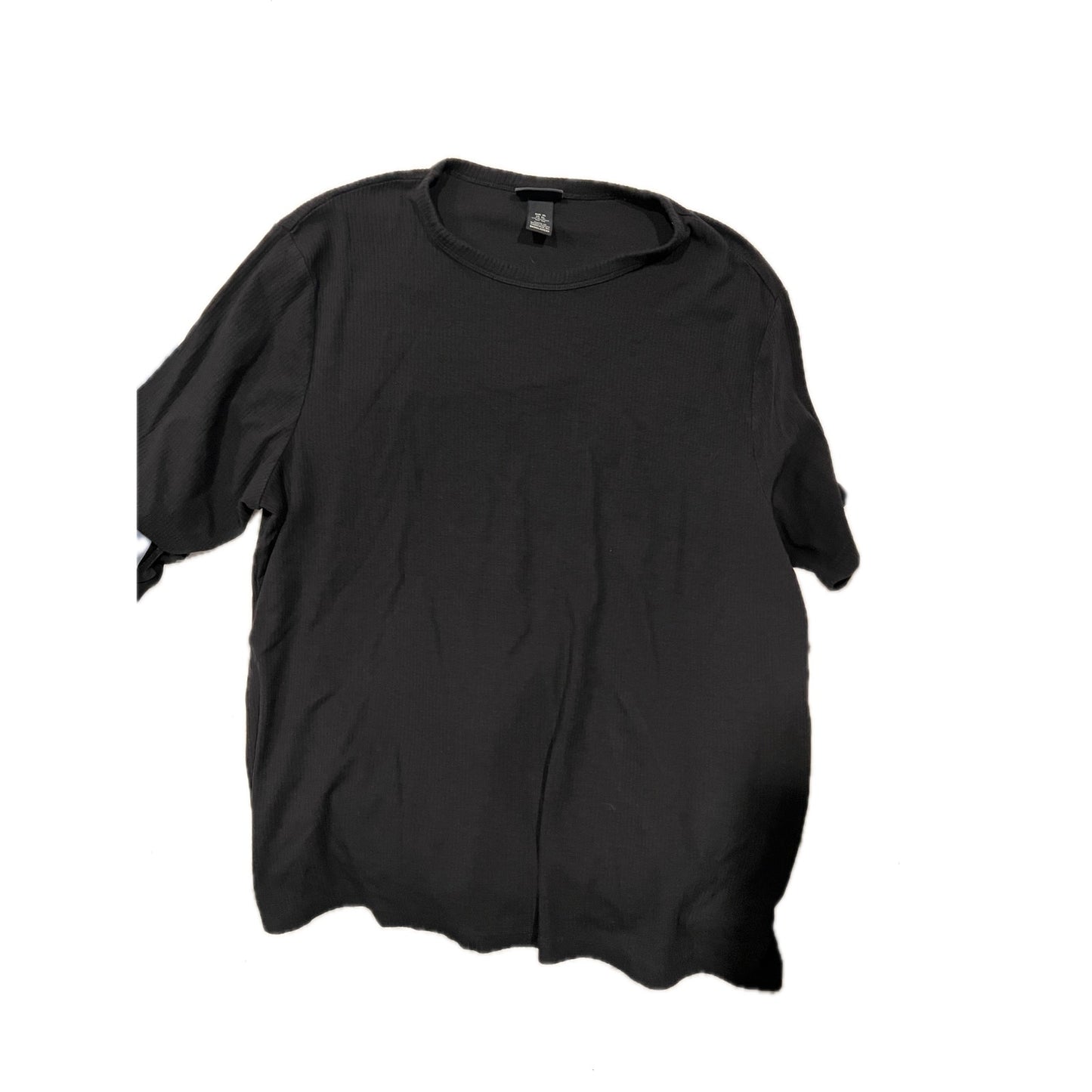 Camiseta Negra Slim Fit H&M Hombre XL