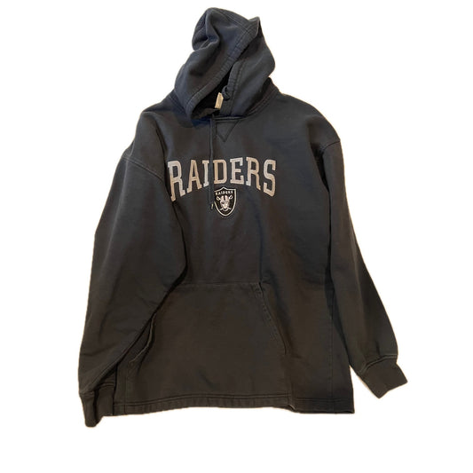 NFL Team Raiders Pullover Black Hoodie Mens L