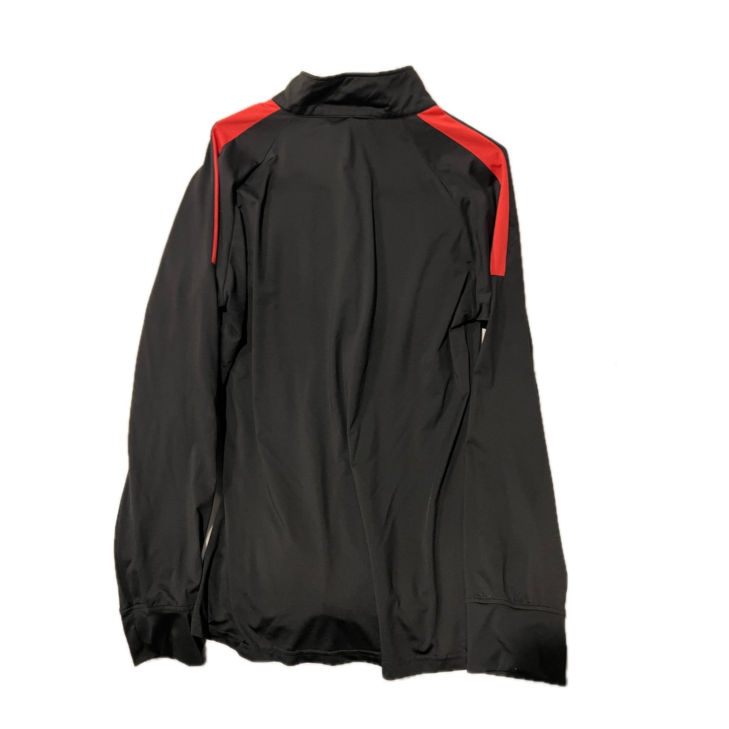 Camisa de manga larga con cremallera corta Musclebox, negra, para hombre, talla XL
