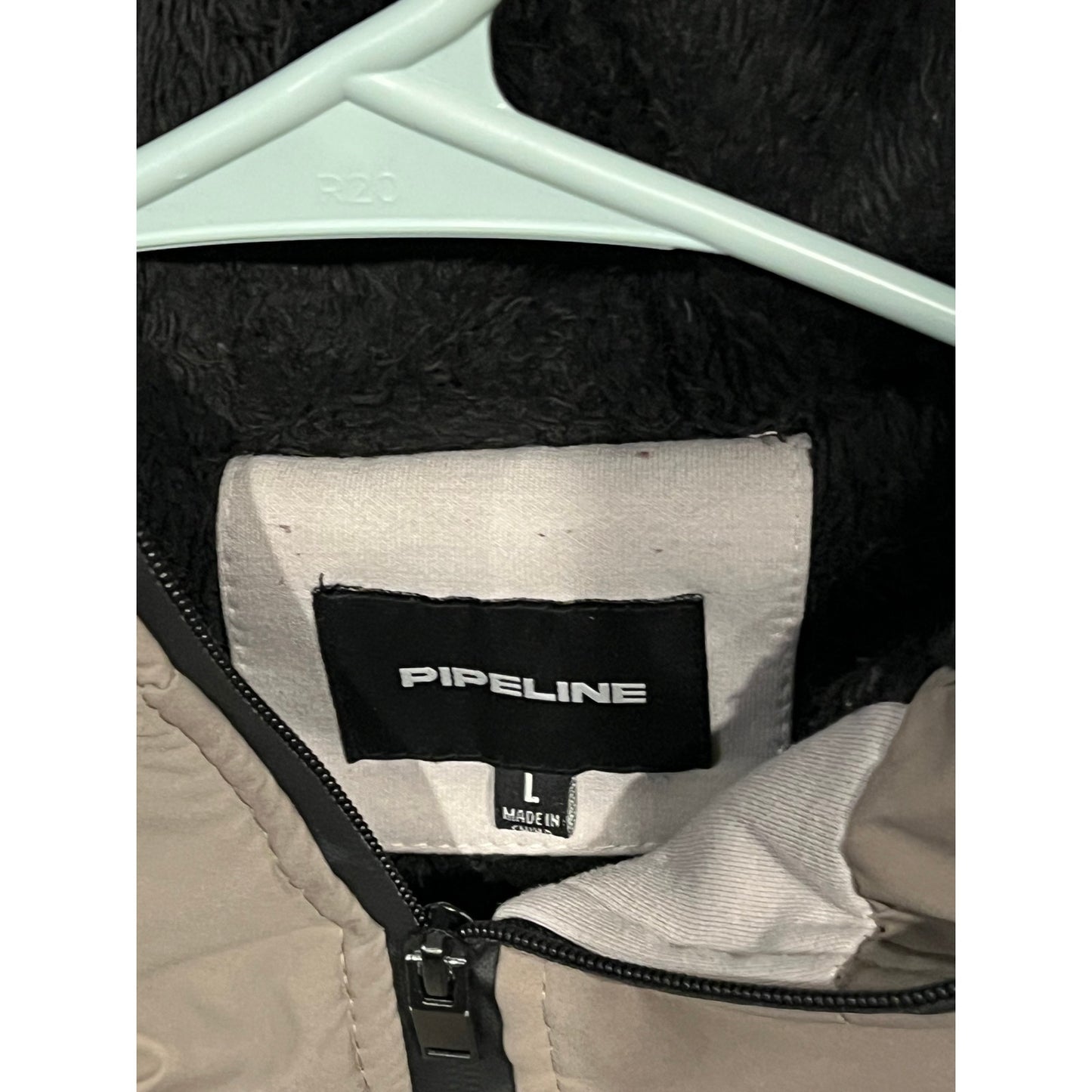 Pipeline Marca Blanco Gris Chaqueta de Esquí Snowboard Hombre Talla Grande