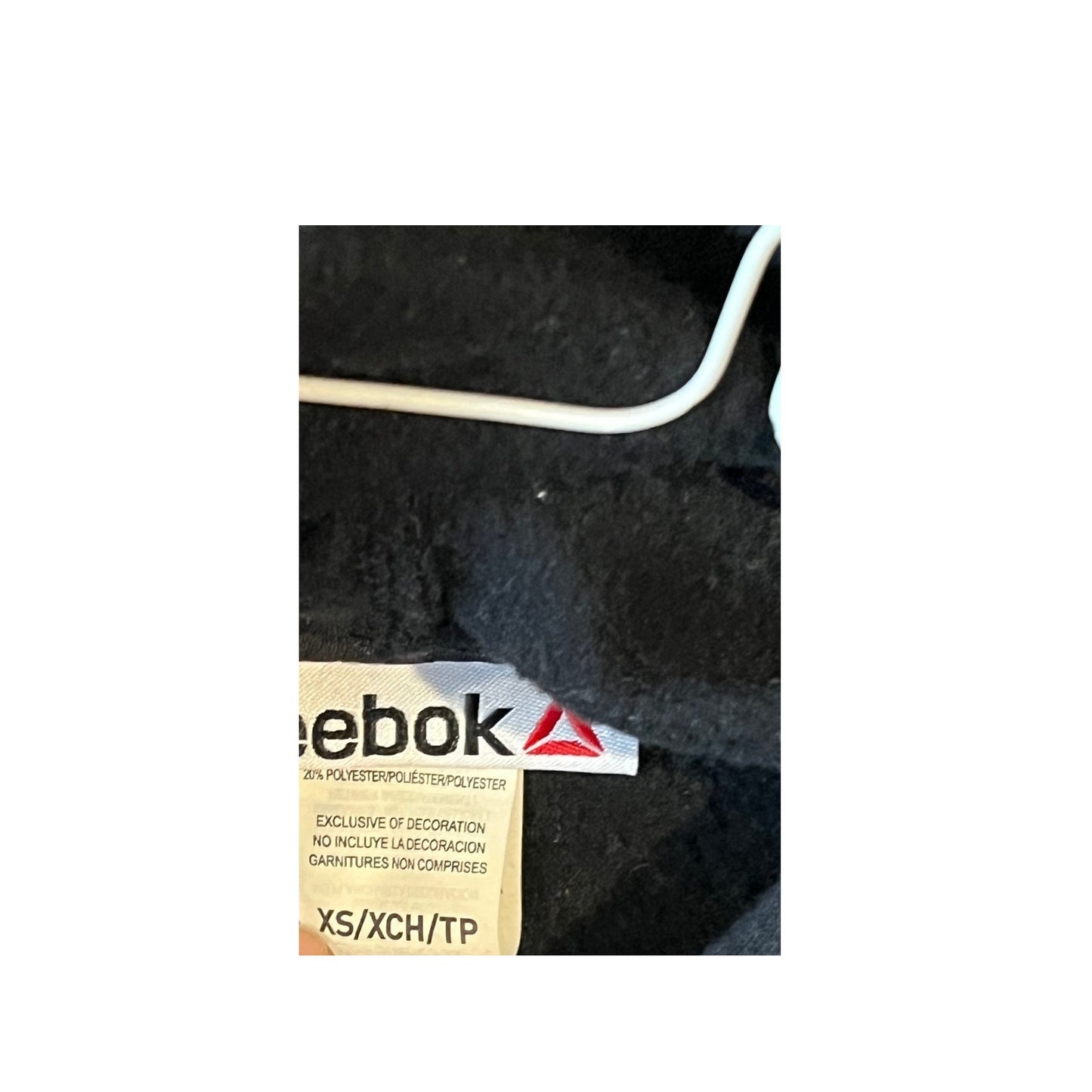 Reebok Black Hoodie Mens S