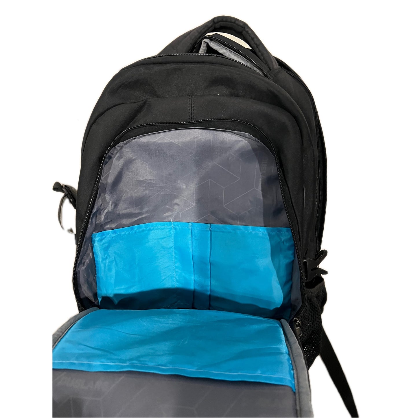 Mochila negra acolchada para computadora Duslang